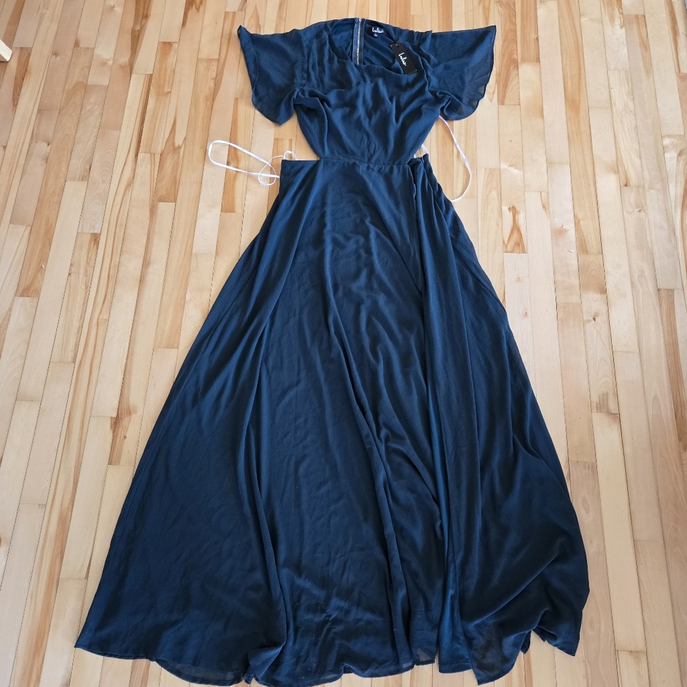 Elegant Green Evening Dress Lulus Size Large New With Tags - Picture 4 of 7